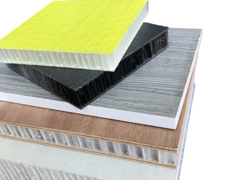 Honeycomb panels for boat building material