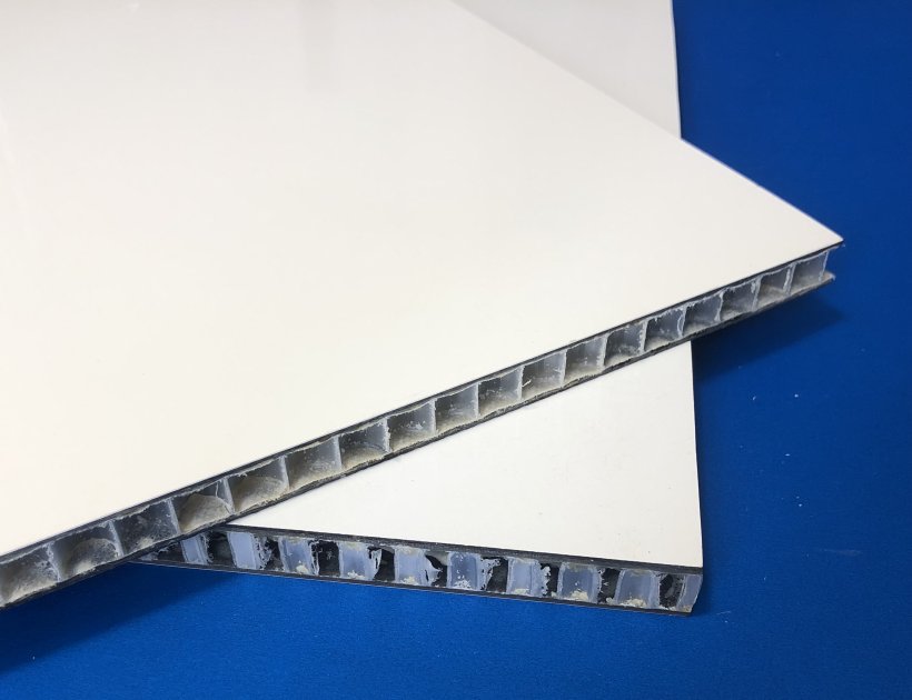 Cleanroom plastic honeycomb wall panels